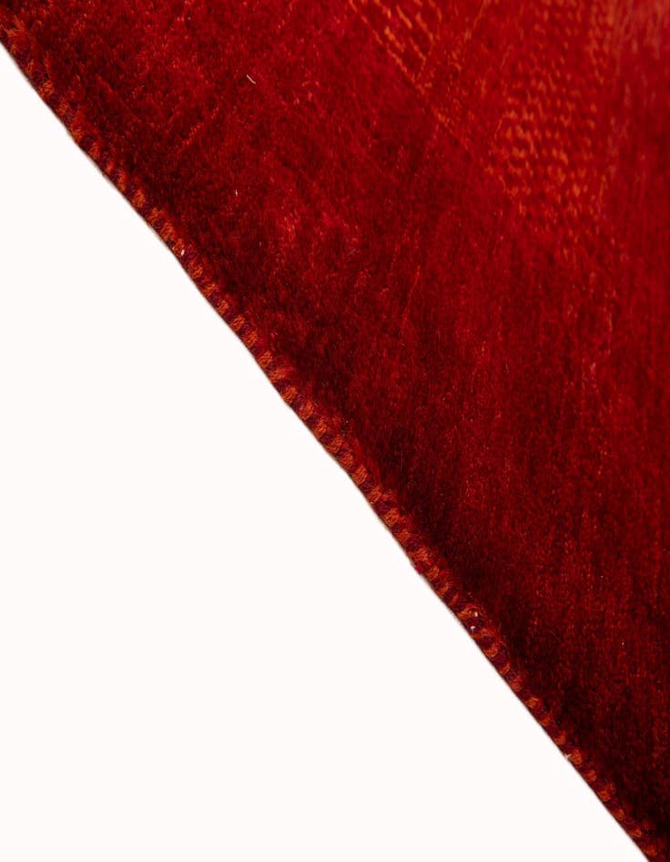 Detail image of  4' 9 x 6' 7  Hand Knotted Gabbeh Wool Rug