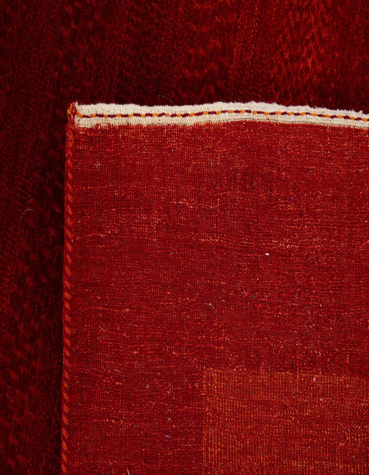 Detail image of  4' 9 x 6' 7  Hand Knotted Gabbeh Wool Rug