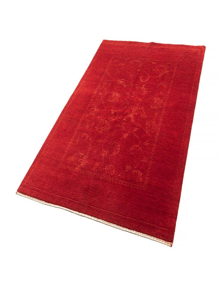 Detail image of  4' 10 x 6' 9  Hand Knotted Gabbeh Wool Rug