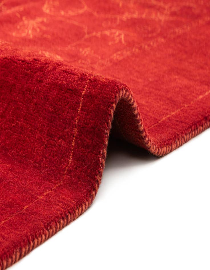 Detail image of  4' 10 x 6' 9  Hand Knotted Gabbeh Wool Rug