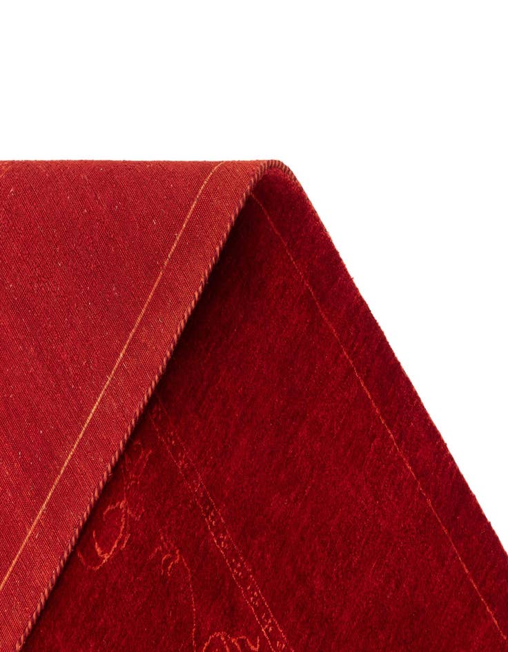 Detail image of  4' 10 x 6' 9  Hand Knotted Gabbeh Wool Rug