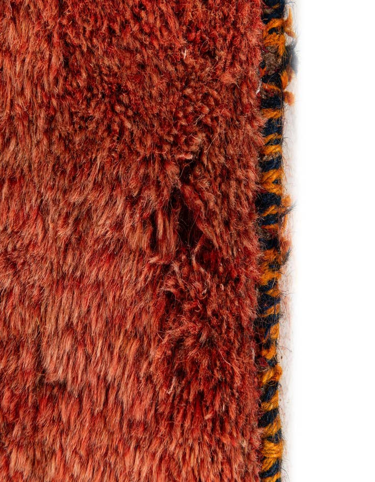 Detail image of  5' 5 x 7'  Hand Knotted Gabbeh Wool Rug