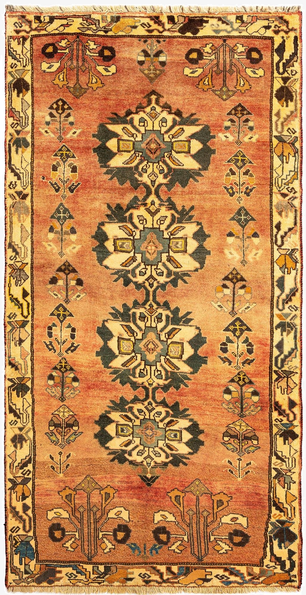  4' x 7' 10 Gabbeh Wool Rug
