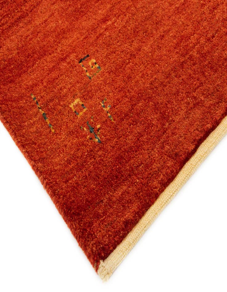 Detail image of  5' 2 x 6' 4  Hand Knotted Gabbeh Shouli Persian Wool Rug