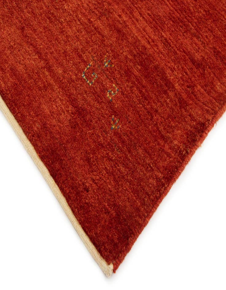 Detail image of  5' 3 x 6' 10  Hand Knotted Gabbeh Shouli Persian Wool Rug