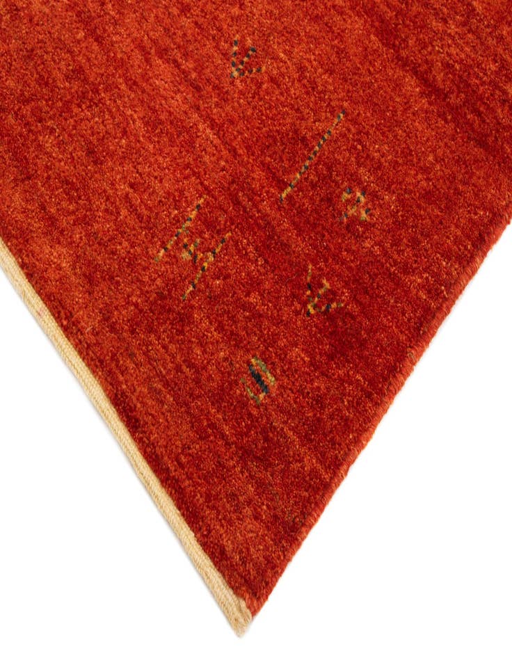 Detail image of  5' x 6' 8 Gabbeh Shouli Wool Rug