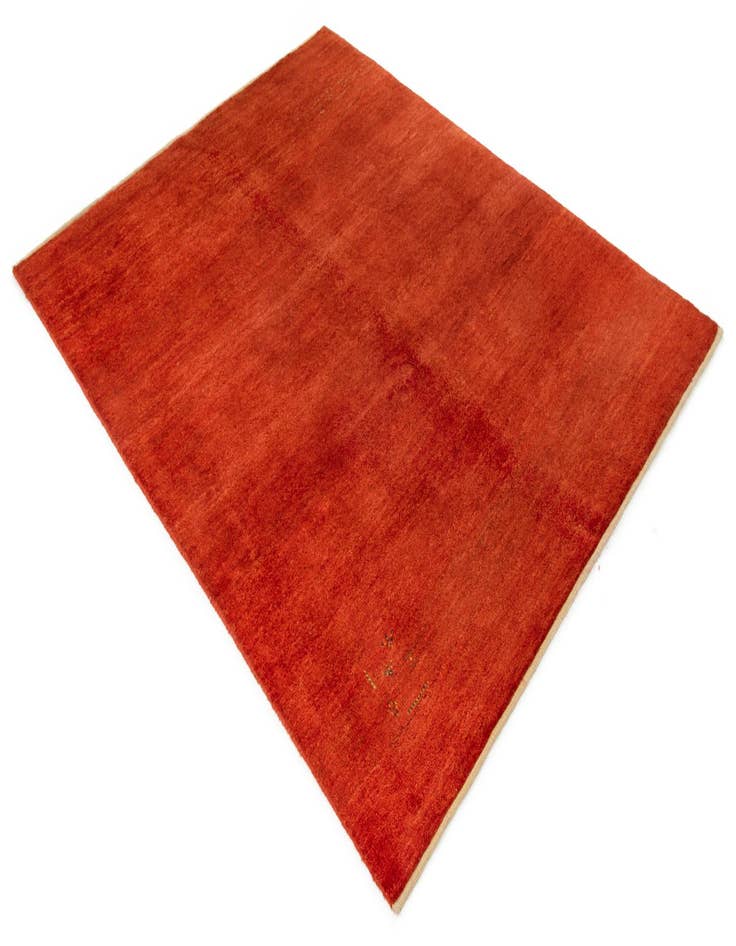 Detail image of  5' 2 x 6' 8  Hand Knotted Gabbeh Shouli Persian Wool Rug