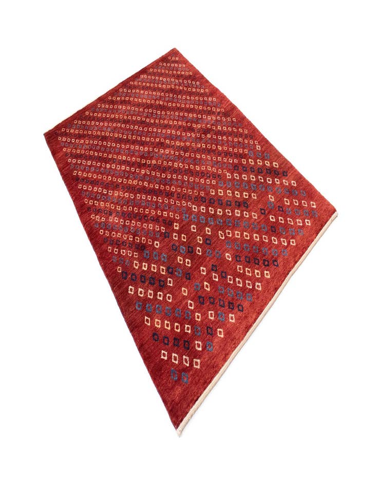 Detail image of  3' 8 x 5' Gabbeh Shouli Rug