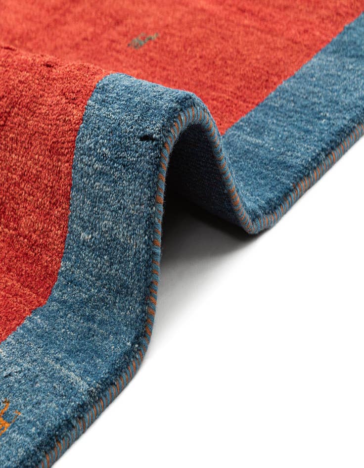 Detail image of  4' 11 x 6' 9 Gabbeh Shouli Rug