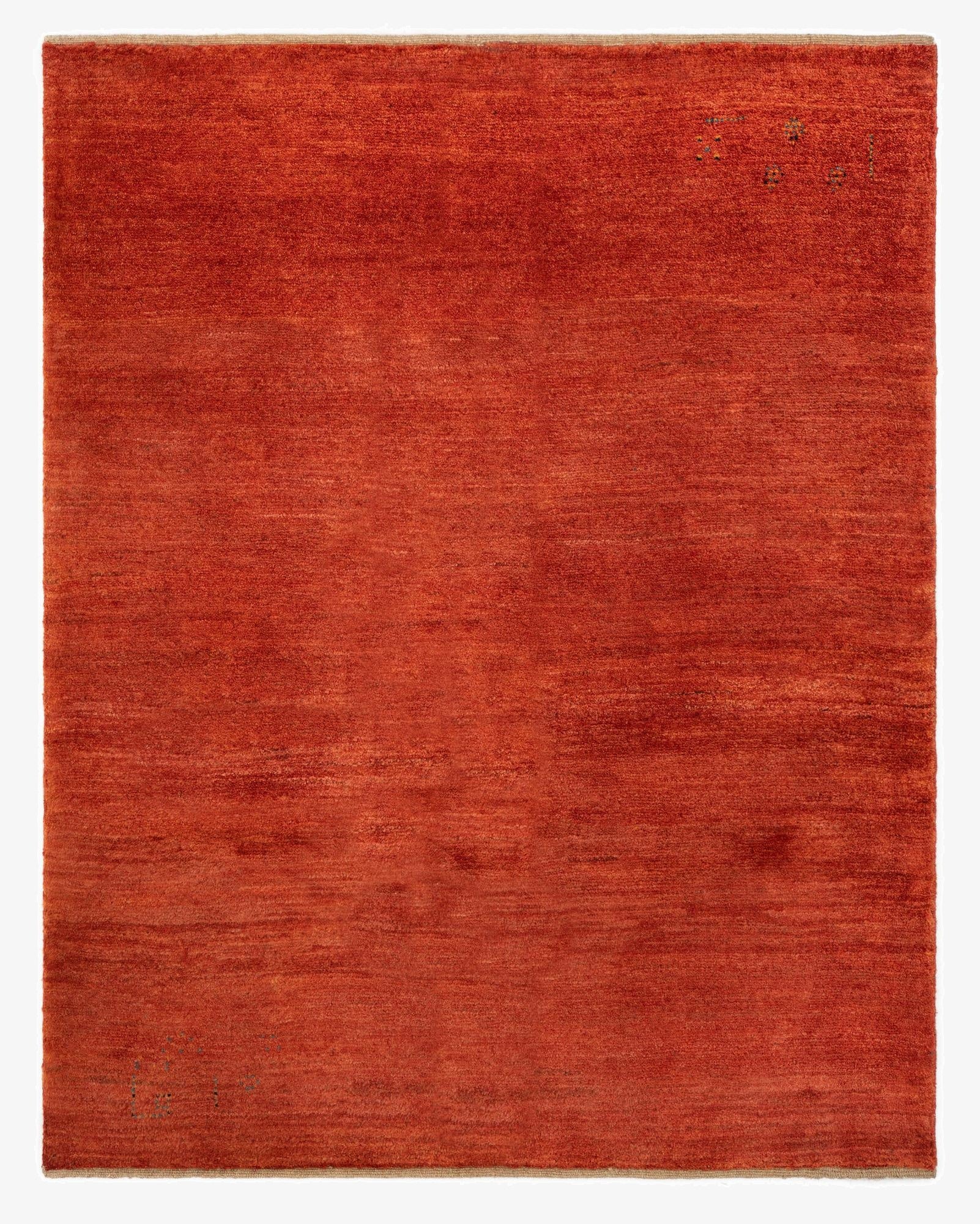  5' 1 x 6' 4  Hand Knotted Gabbeh Shouli Persian Wool Rug