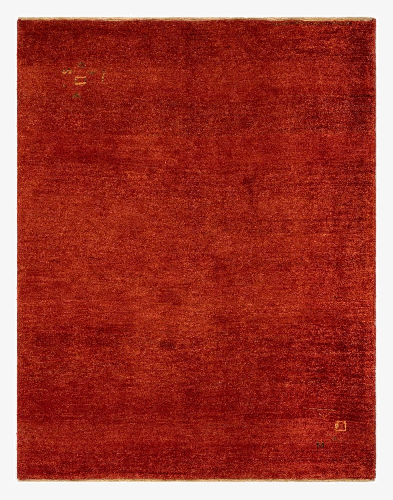  5' 3 x 6' 6  Hand Knotted Gabbeh Shouli Persian Wool Rug