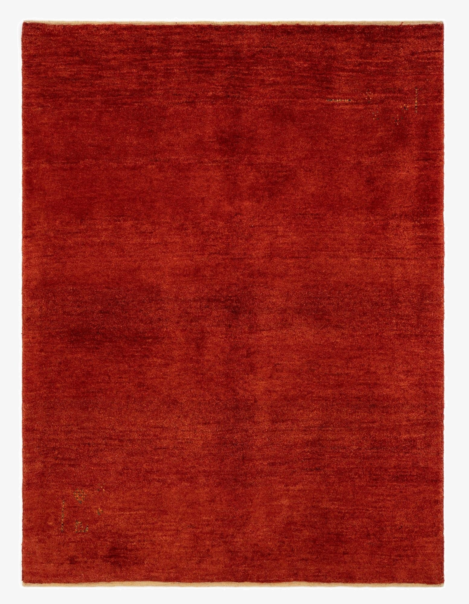  4' 11 x 6' 6  Hand Knotted Gabbeh Shouli Persian Wool Rug