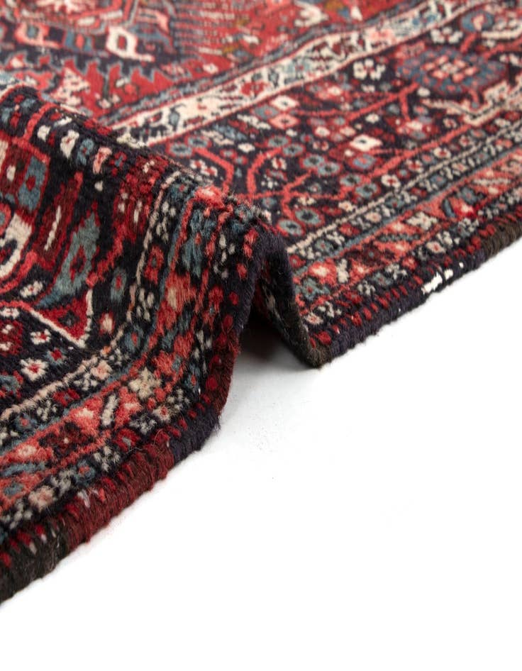 Detail image of  8' 6 x 11' 8  Hand Knotted Gharajeh Persian Wool Rug