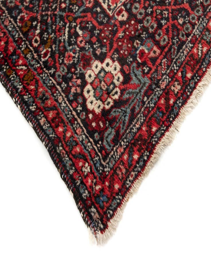 Detail image of  8' 6 x 11' 8  Hand Knotted Gharajeh Persian Wool Rug