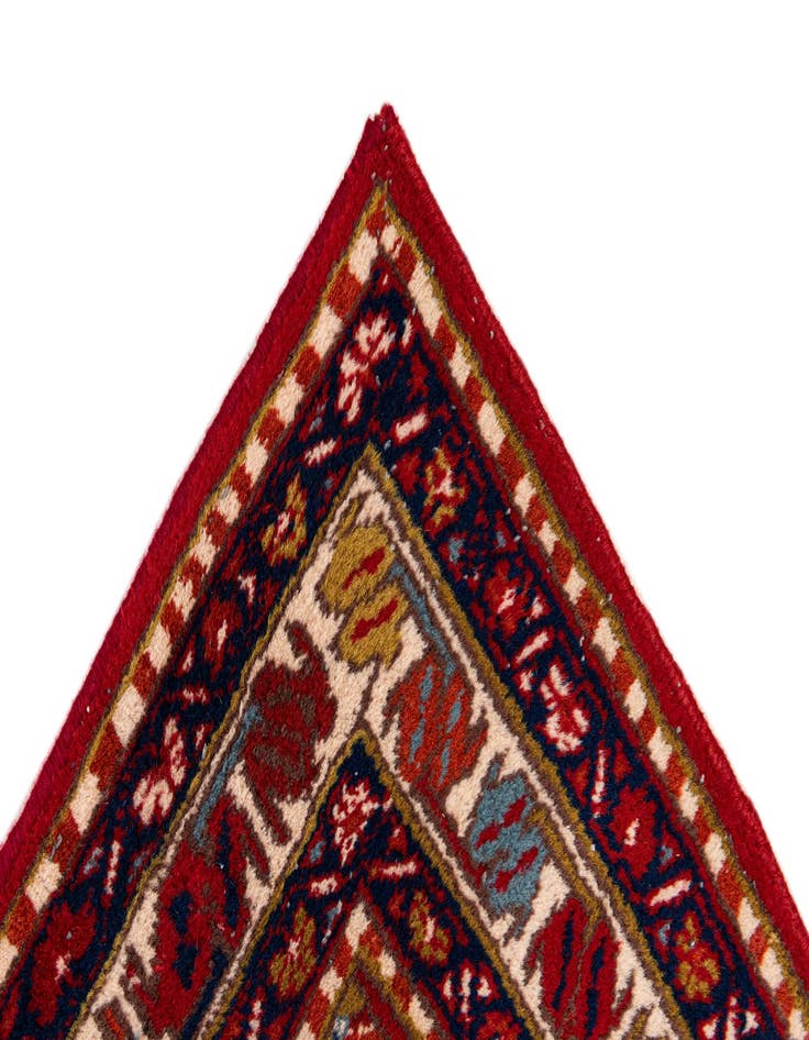 Detail image of 3' 5 x 6' 7 Hand Knotted Gharajeh Wool Rug