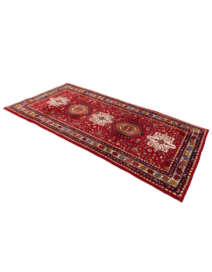 Detail image of 3' 5 x 6' 7 Hand Knotted Gharajeh Wool Rug