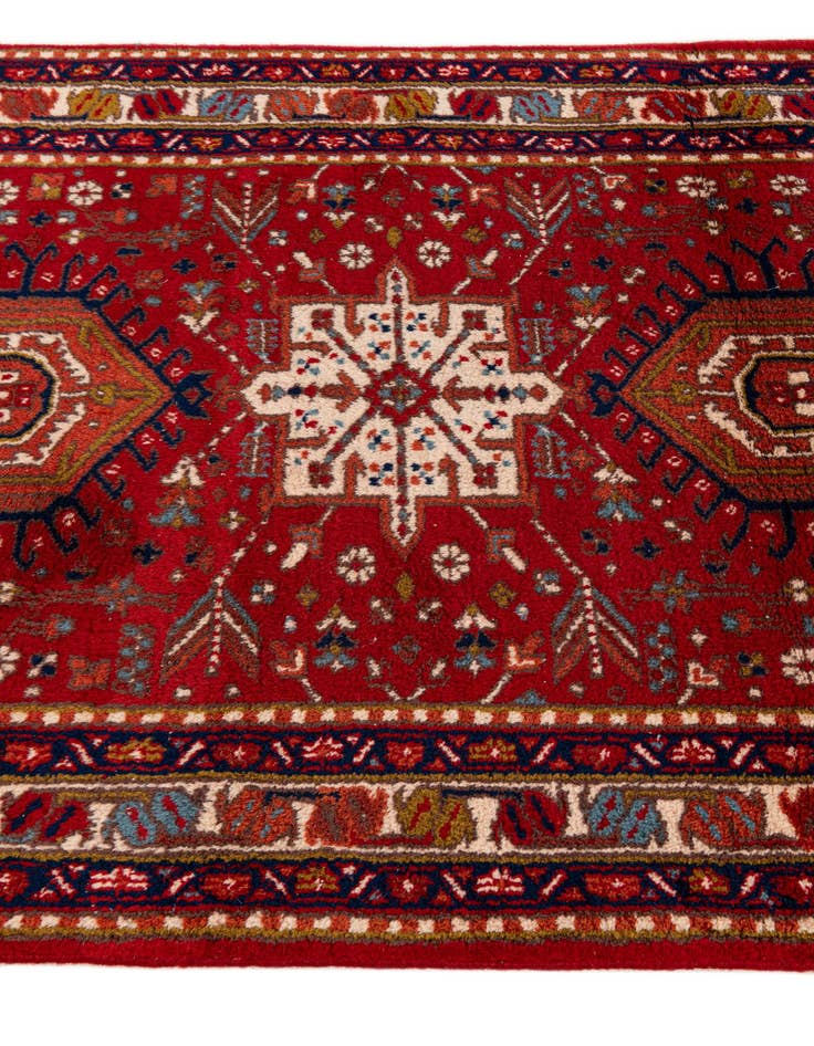 Detail image of 3' 5 x 6' 7 Hand Knotted Gharajeh Wool Rug