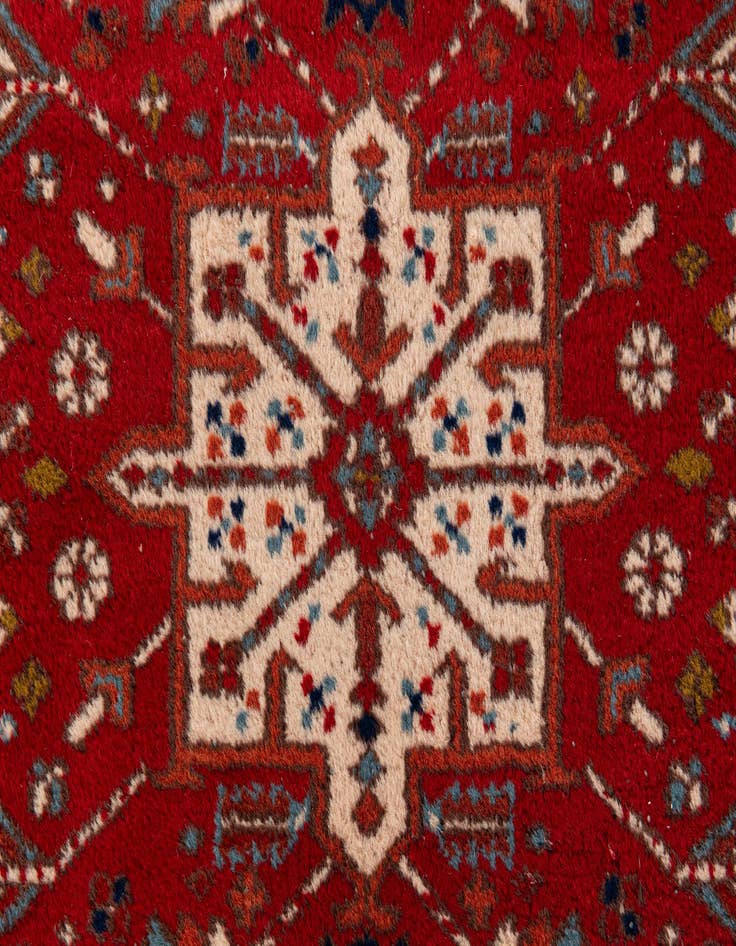 Detail image of 3' 5 x 6' 7 Hand Knotted Gharajeh Wool Rug