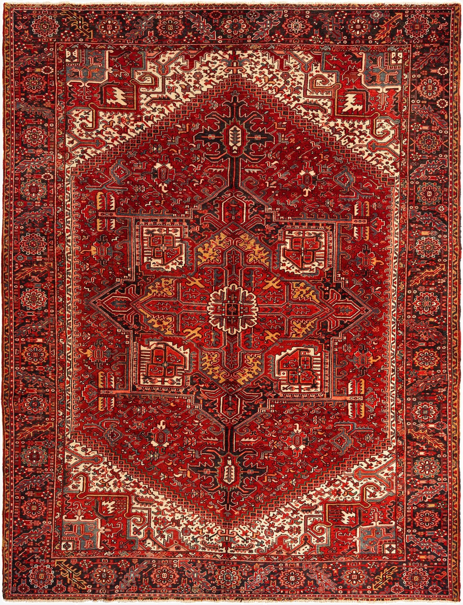  9' 8 x 13' Gharajeh Wool Rug