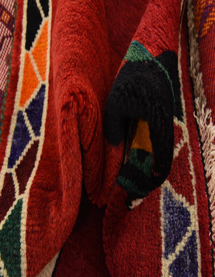 Detail image of  3' 8 x 5' 3  Hand Knotted Ghashghaei Persian Wool Rug