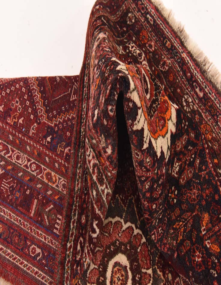 Detail image of  7' 2 x 10' 6  Hand Knotted Ghashghaei Persian Wool Rug