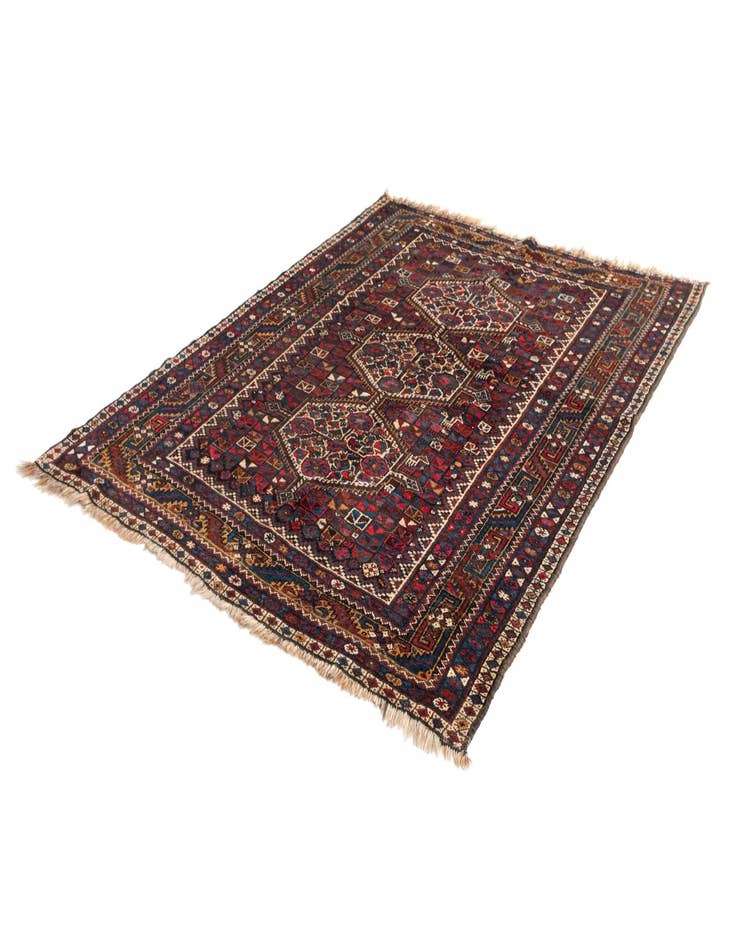 Detail image of  5' 6 x 6' 9 Ghashghai Wool Rug