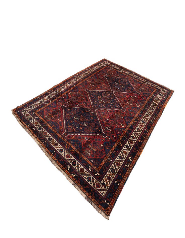 Detail image of  7' 3 x 10' 5 Ghashghai Wool Rug