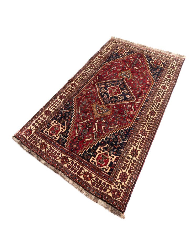 Detail image of  5' 1 x 8' 6 Ghashghai Wool Rug