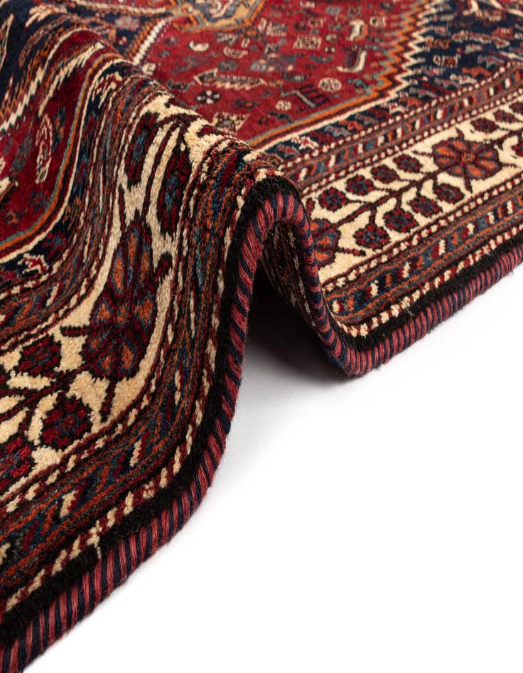 Detail image of  5' 1 x 8' 6 Ghashghai Wool Rug