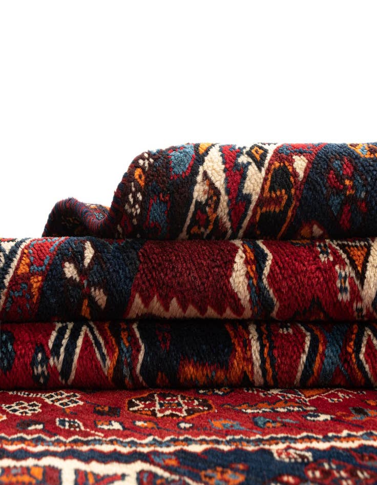 Detail image of  4' 6 x 6' 8 Ghashghai Wool Rug