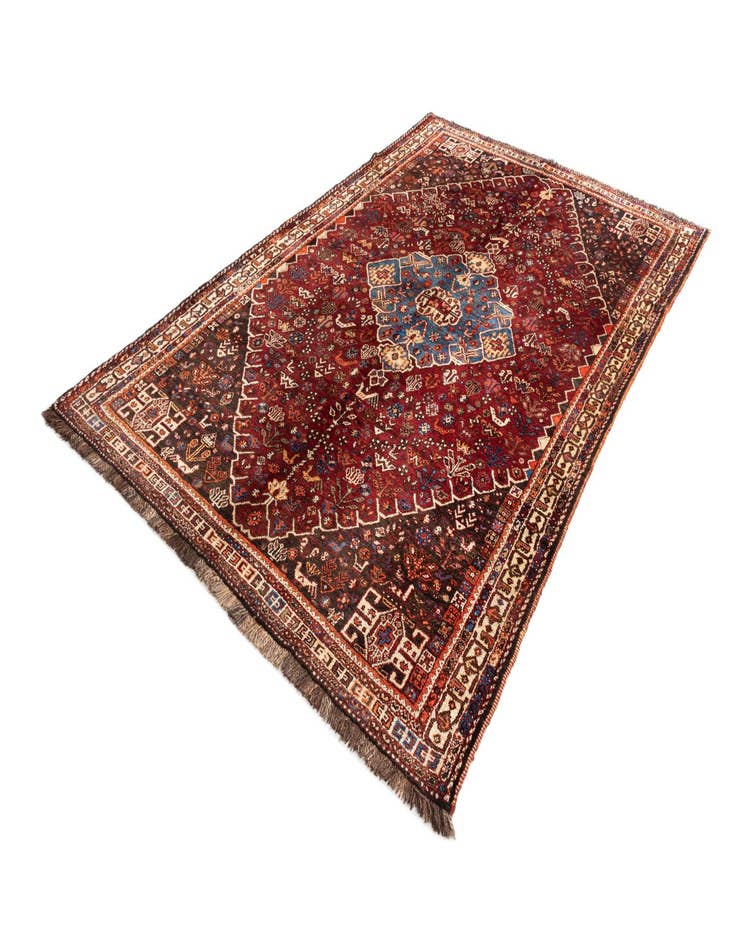 Detail image of  5' 5 x 8' 5 Ghashghai Wool Rug