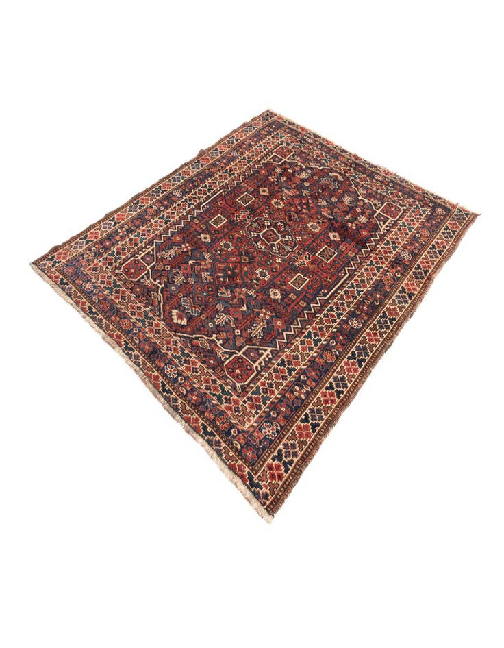 Detail image of  5' 1 x 6' 1 Ghashghai Wool Rug