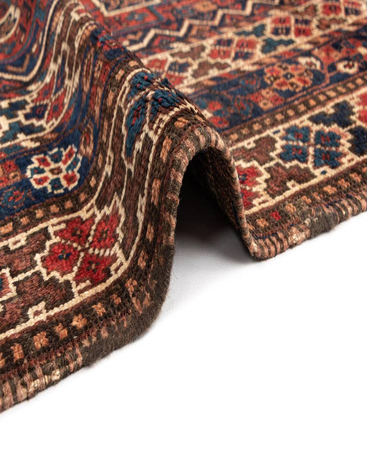 Detail image of  5' 1 x 6' 1 Ghashghai Wool Rug