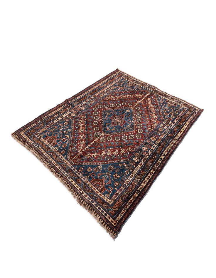 Detail image of  4' 9 x 6' 5 Ghashghai Wool Rug