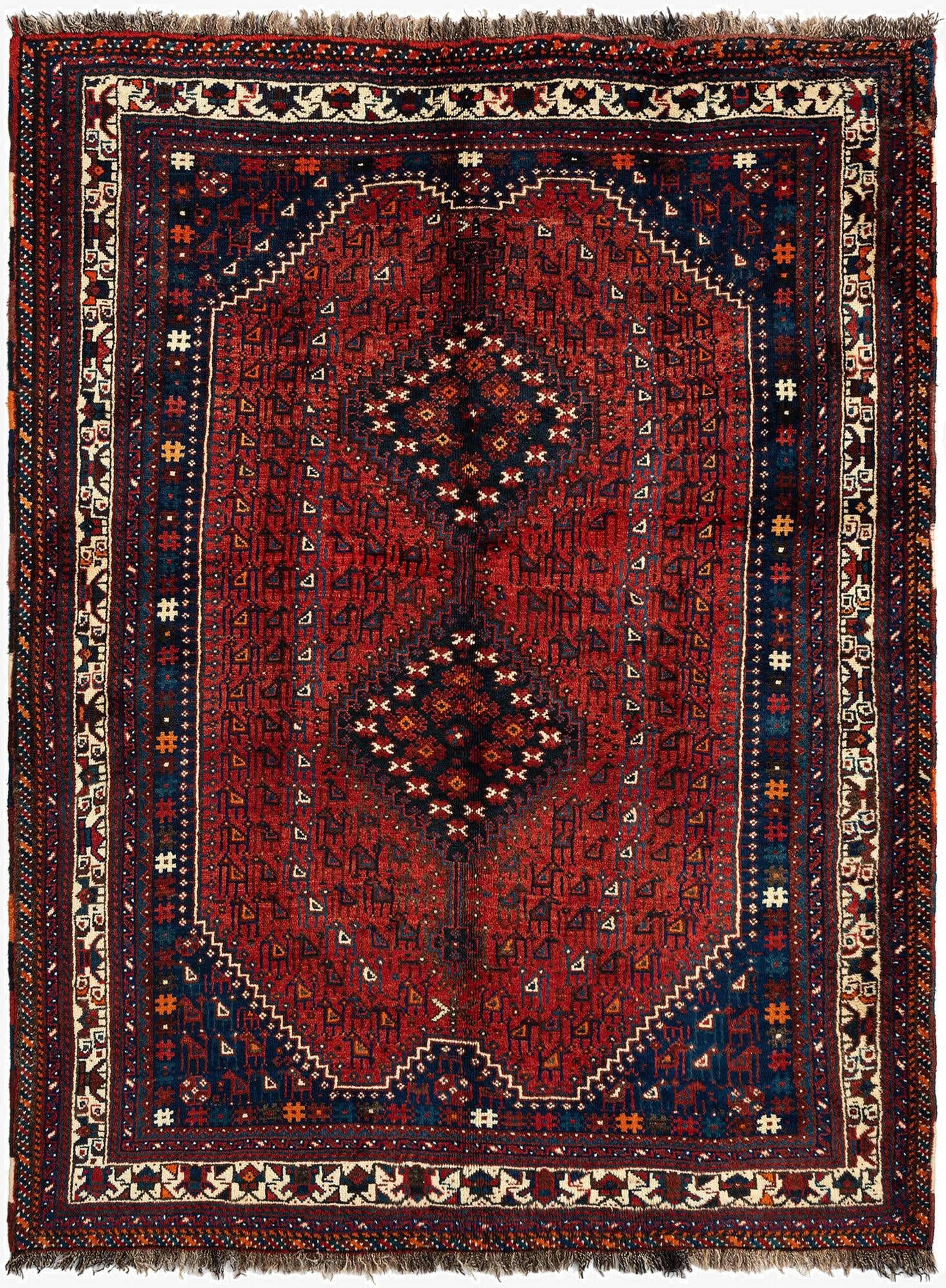  5' 3 x 6' 10 Ghashghai Wool Rug