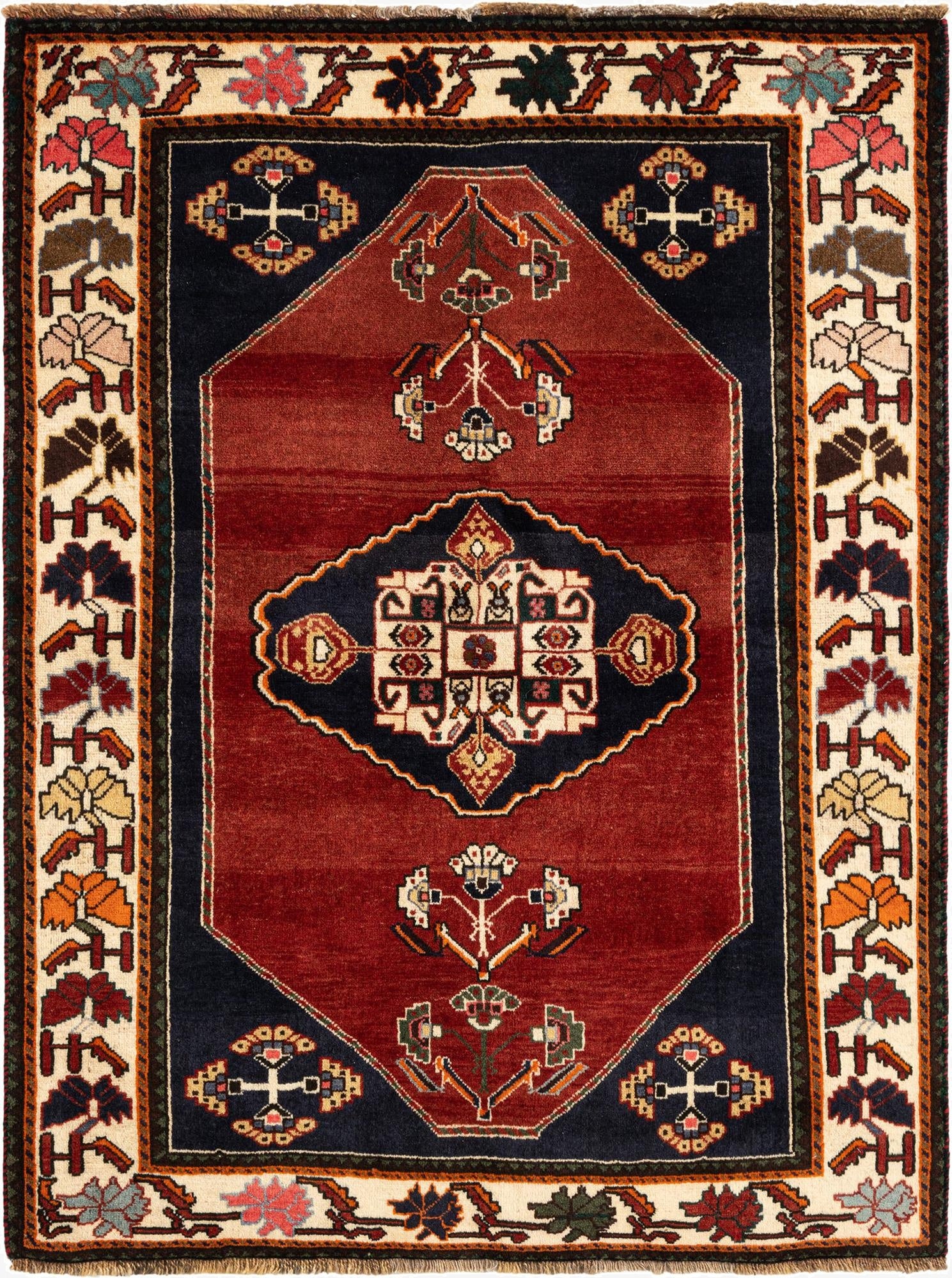  3' 10 x 5' Ghashghai Wool Rug