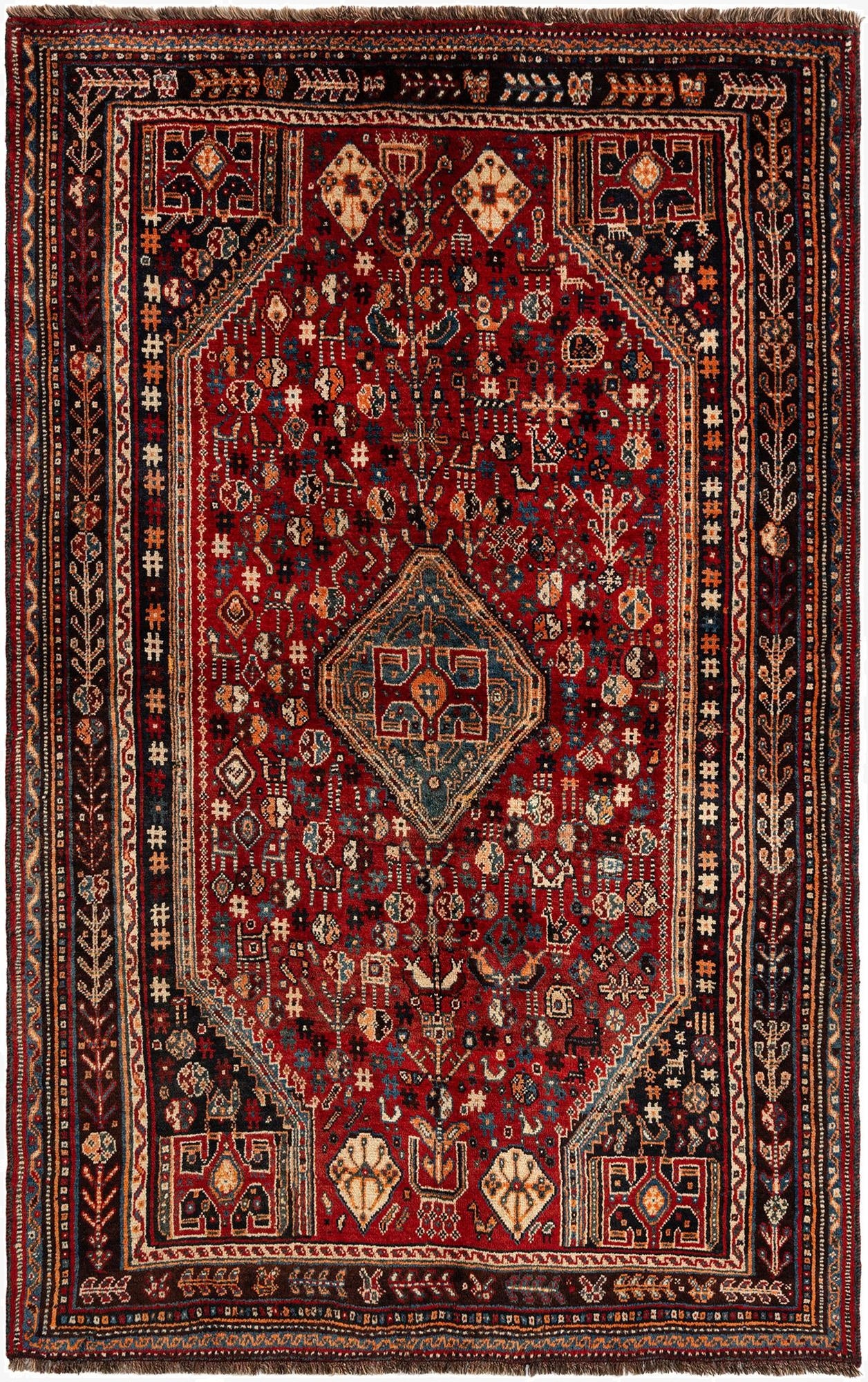  5' 1 x 7' 11 Ghashghai Wool Rug
