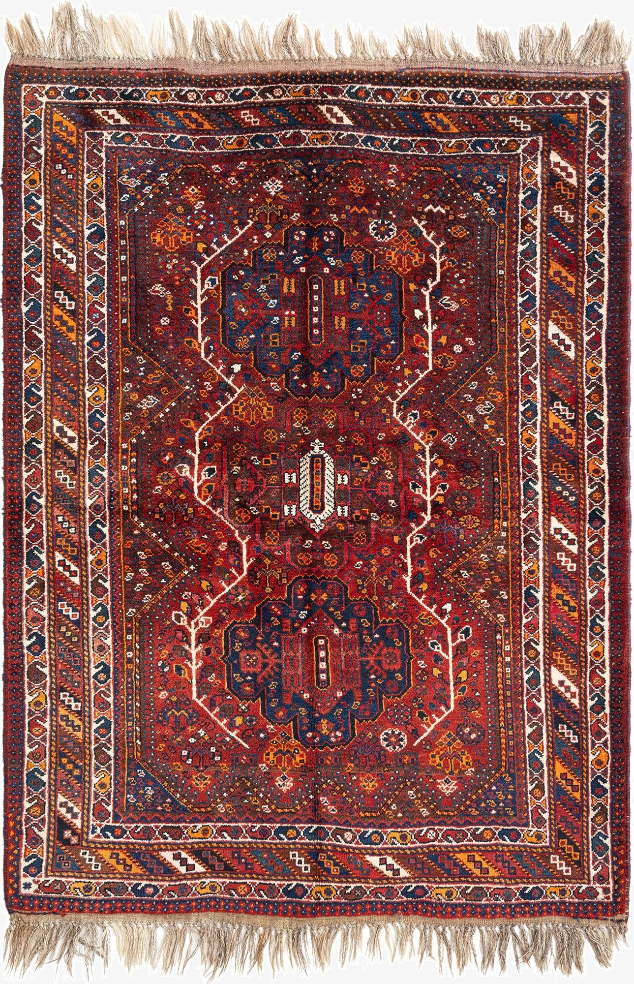  4' 11 x 6' 11 Ghashghai Wool Rug