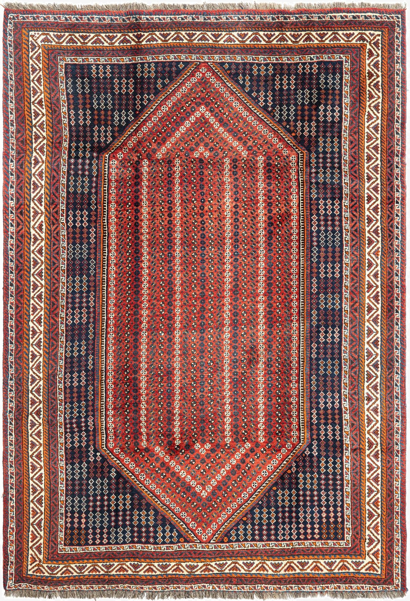  6' 2 x 9' Ghashghai Wool Rug