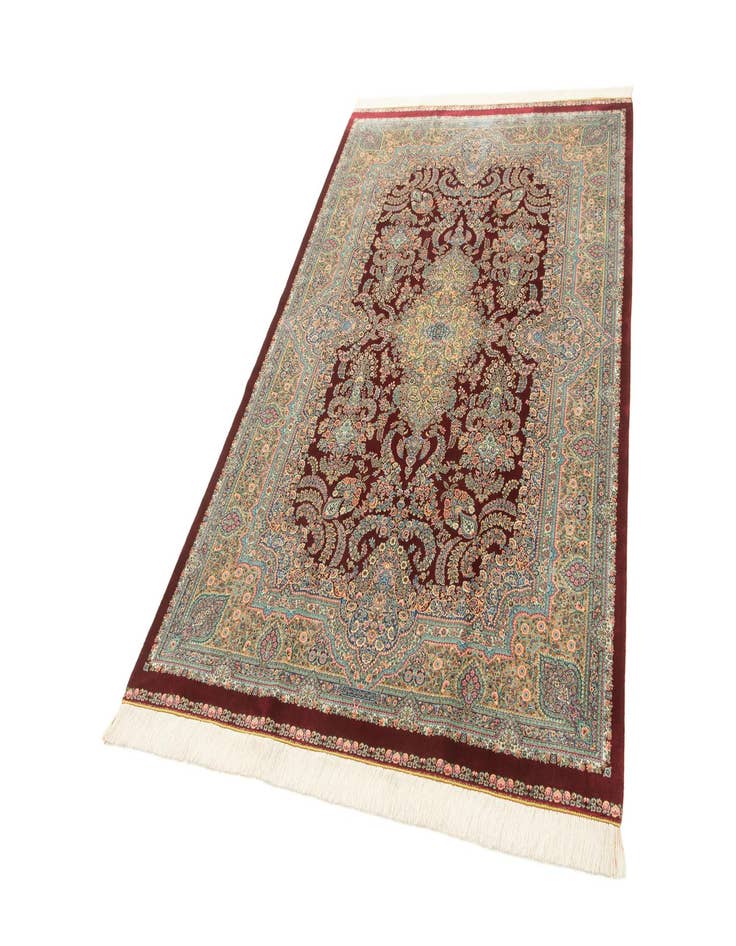 Detail image of  4' 9 x 7' 5 Ghom Design Rug