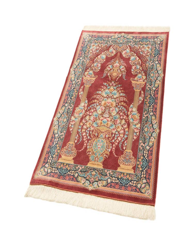 Detail image of  3' 3 x 4' 9 Ghom Design Rug