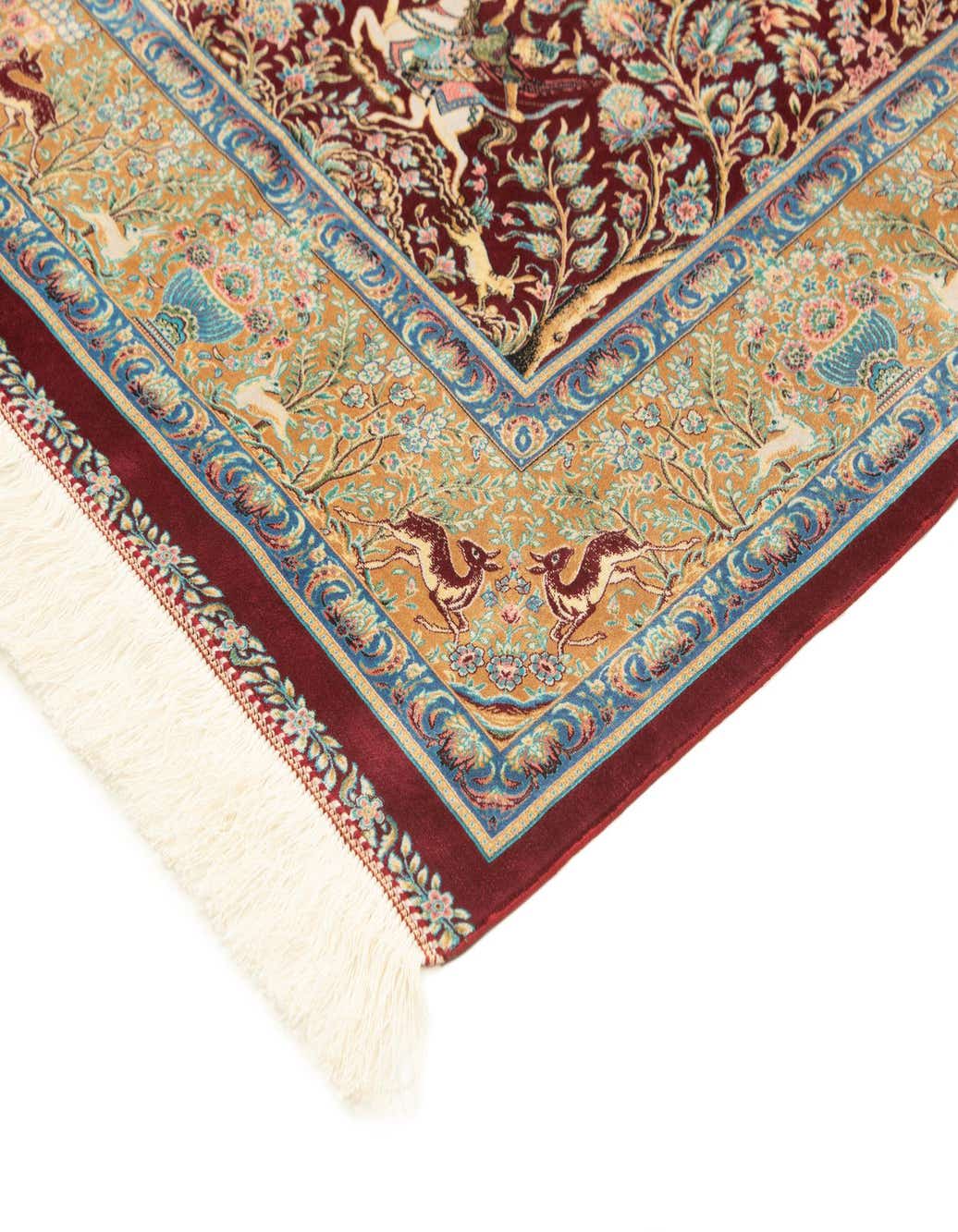 Primary image  4' 4 x 6' 5 Ghom Design Rug