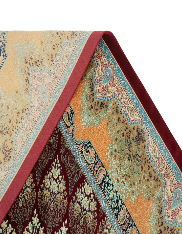 Detail image of  6' 7 x 9' 7 Ghom Design Rug