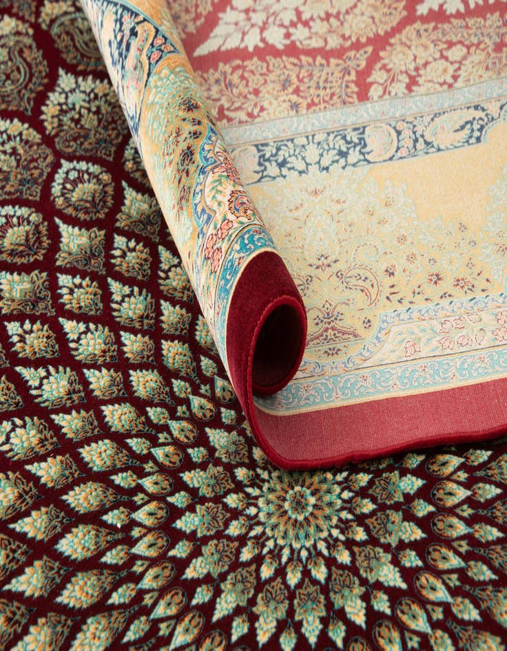 Detail image of  6' 7 x 9' 7 Ghom Design Rug