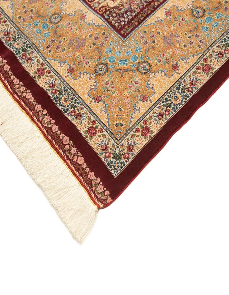 Detail image of  6' 7 x 9' 8 Ghom Design Rug