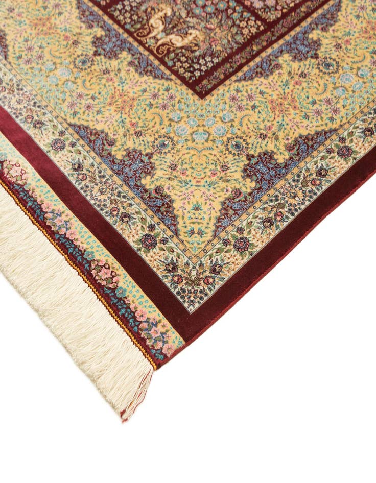 Detail image of  6' 6 x 9' 8 Ghom Design Rug