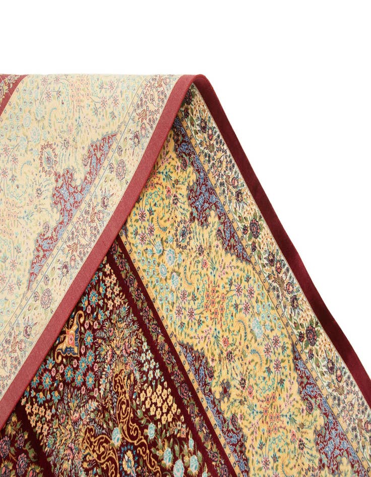 Detail image of  6' 6 x 9' 8 Ghom Design Rug