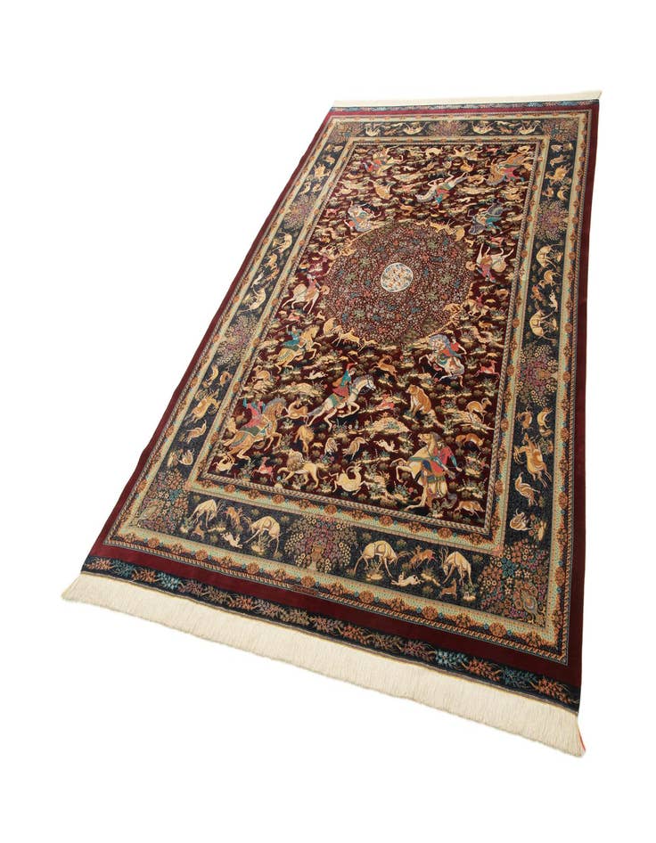 Detail image of  6' 6 x 9' 7 Ghom Design Rug