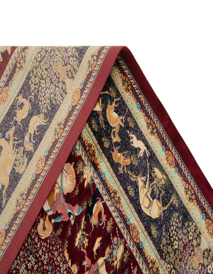 Detail image of  6' 6 x 9' 7 Ghom Design Rug