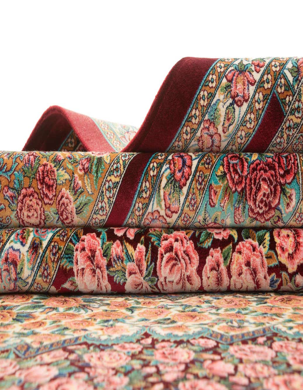 Primary image  6' 6 x 9' 7 Ghom Design Rug